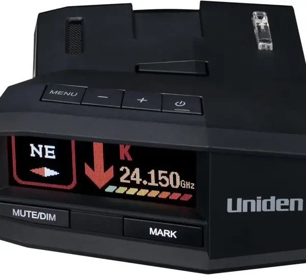 UNIDEN R8 Extreme Long-Range Radar/Laser Detector, Dual-Antennas Front & Rear Detection w/Directional Arrows, Built-in GPS w/Real-Time Alerts, Voice Alerts, Red Light Camera and Speed Camera Alerts