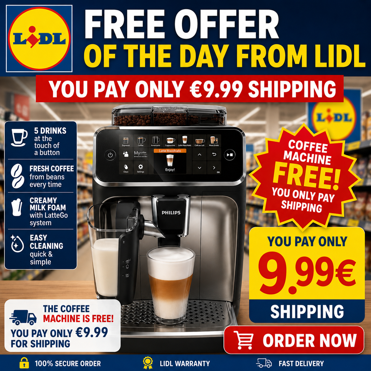 ChatGPT Image 21 Ιουν 2026, 10_28_29 μ.μ. (4) Philips Series 5500 EP5544/90 LatteGo Fully Automatic Espresso Coffee Machine – 20 Hot & Cold Drinks, Bean-to-Cup, Milk Frother, Ceramic Grinder, 15 Bar, AquaClean Filter - Image 1
